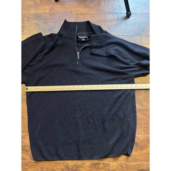 Tricots St RalphaelMens Preppy 1/4 Zip Long Sleeve Sweater Mens Size XL - Picture 3 of 8